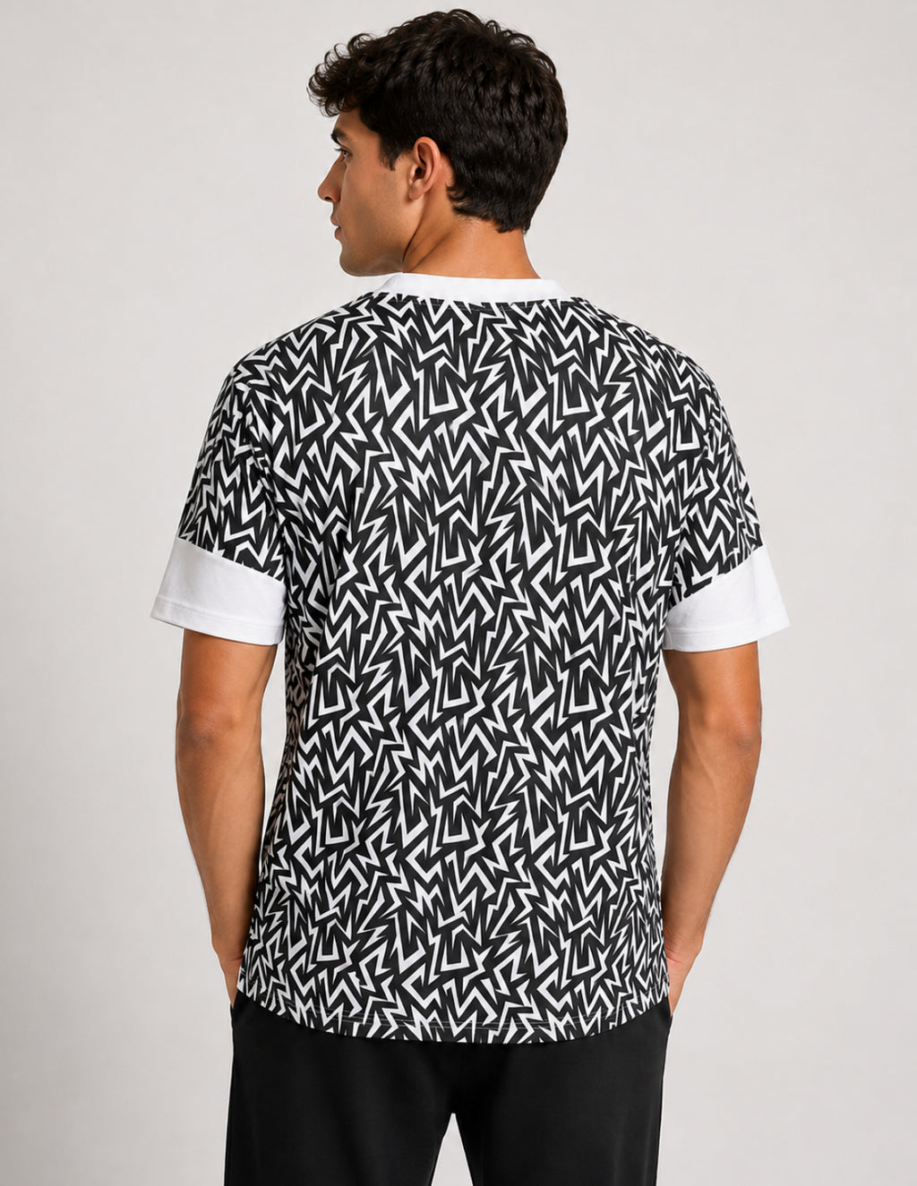 Armani EA7 white Zig Zag T Shirt
