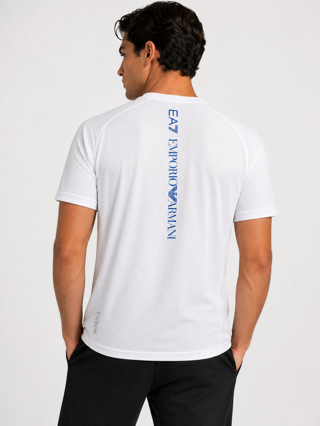 Emporio Armani EA7 White Waffle T Shirt
