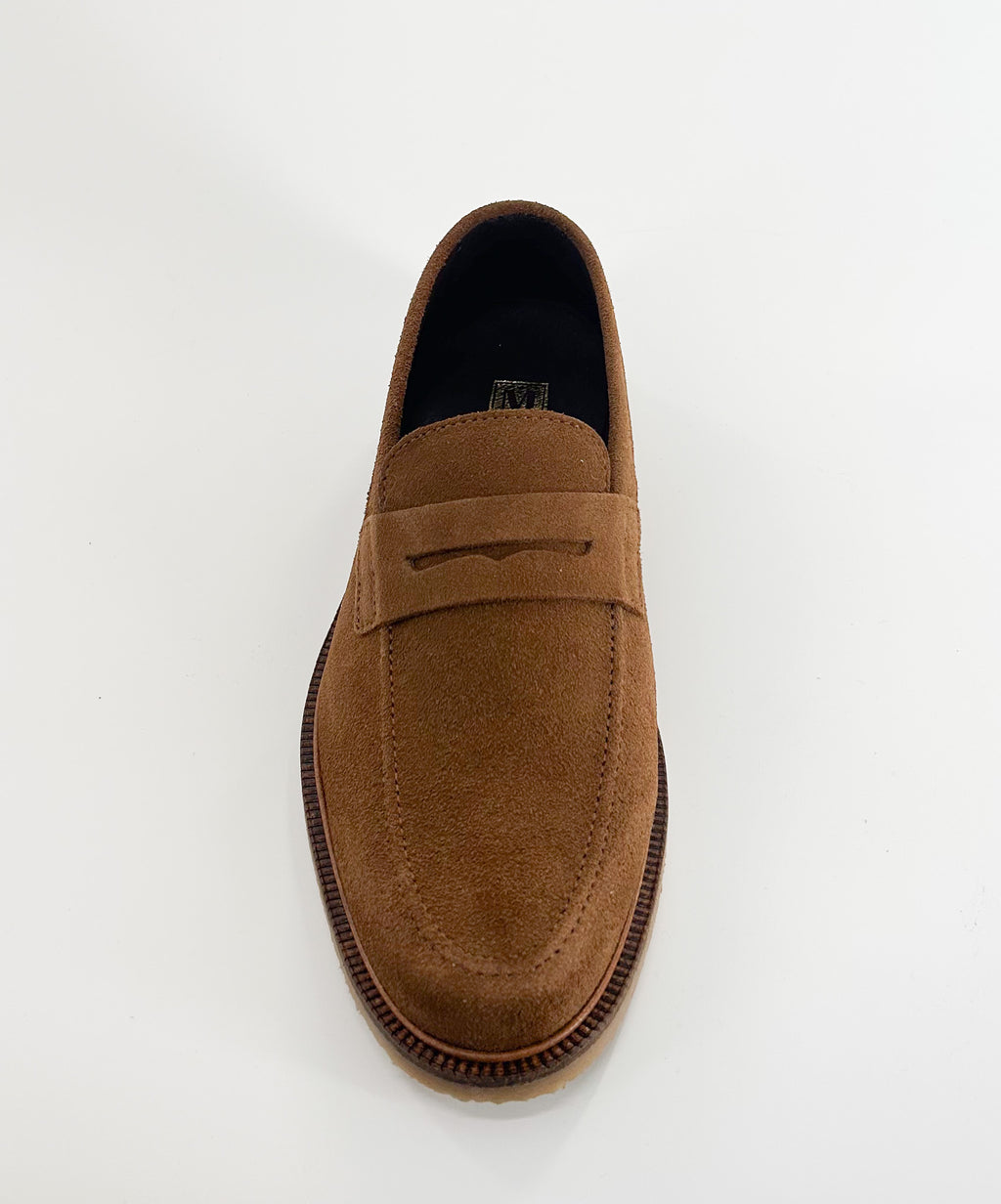 M BY BRUNO MAGLI Carmelo Suede Leather Penny Loafers