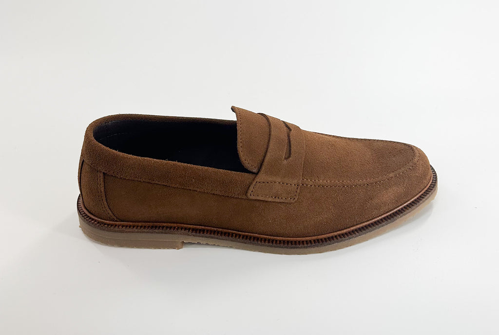 M BY BRUNO MAGLI Carmelo Suede Leather Penny Loafers