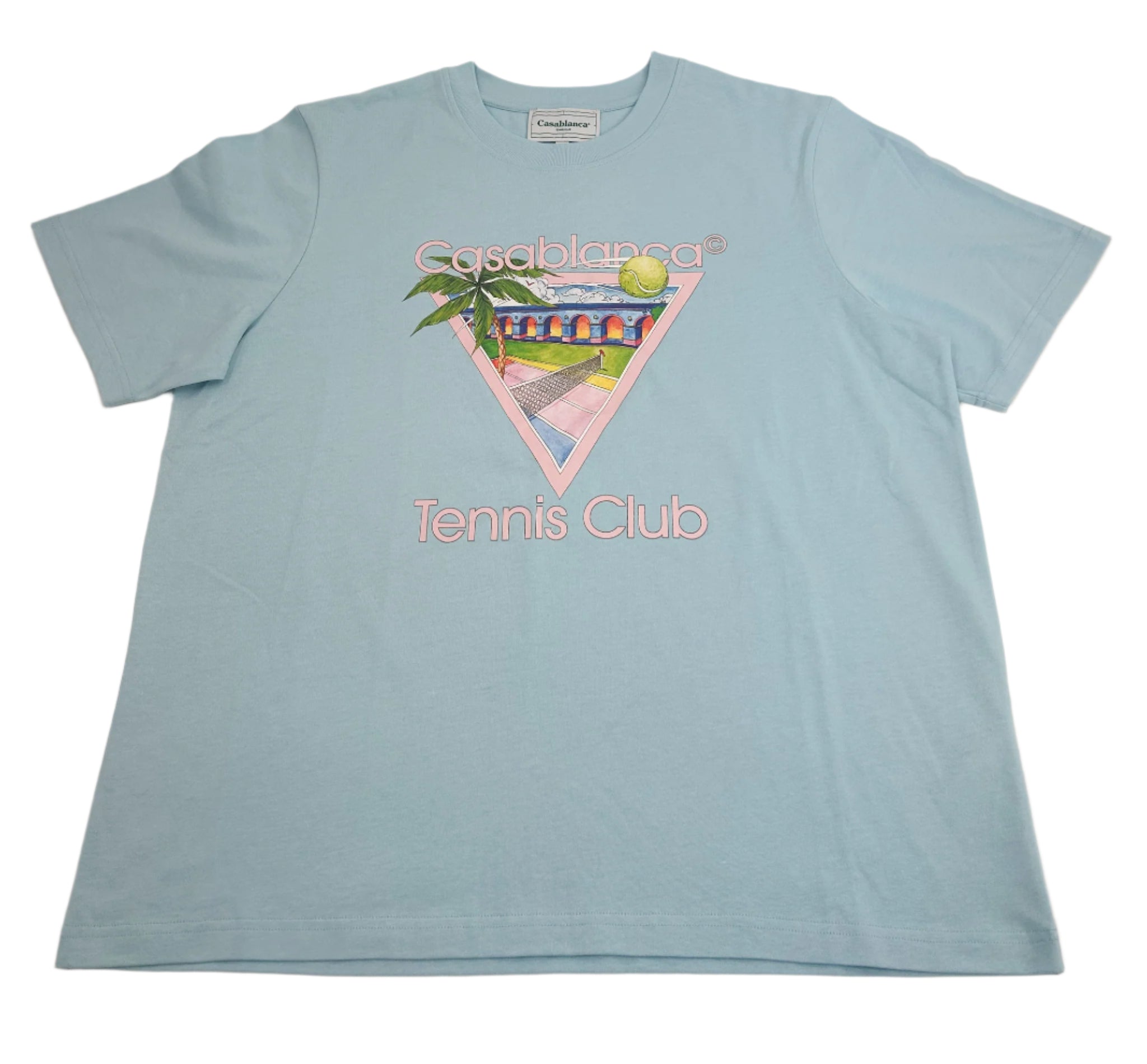 Casablanca Tennis Club Icon Screen Printed T-Shirt