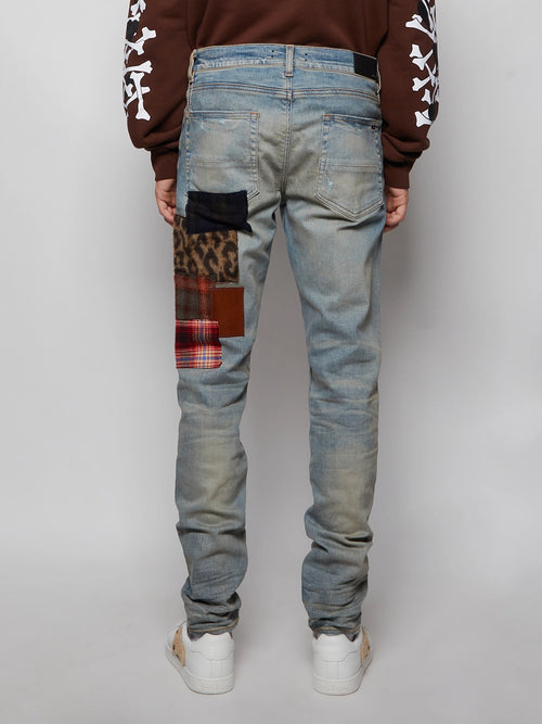 Amiri Artpatch Denim Jeans- Clay Indigo