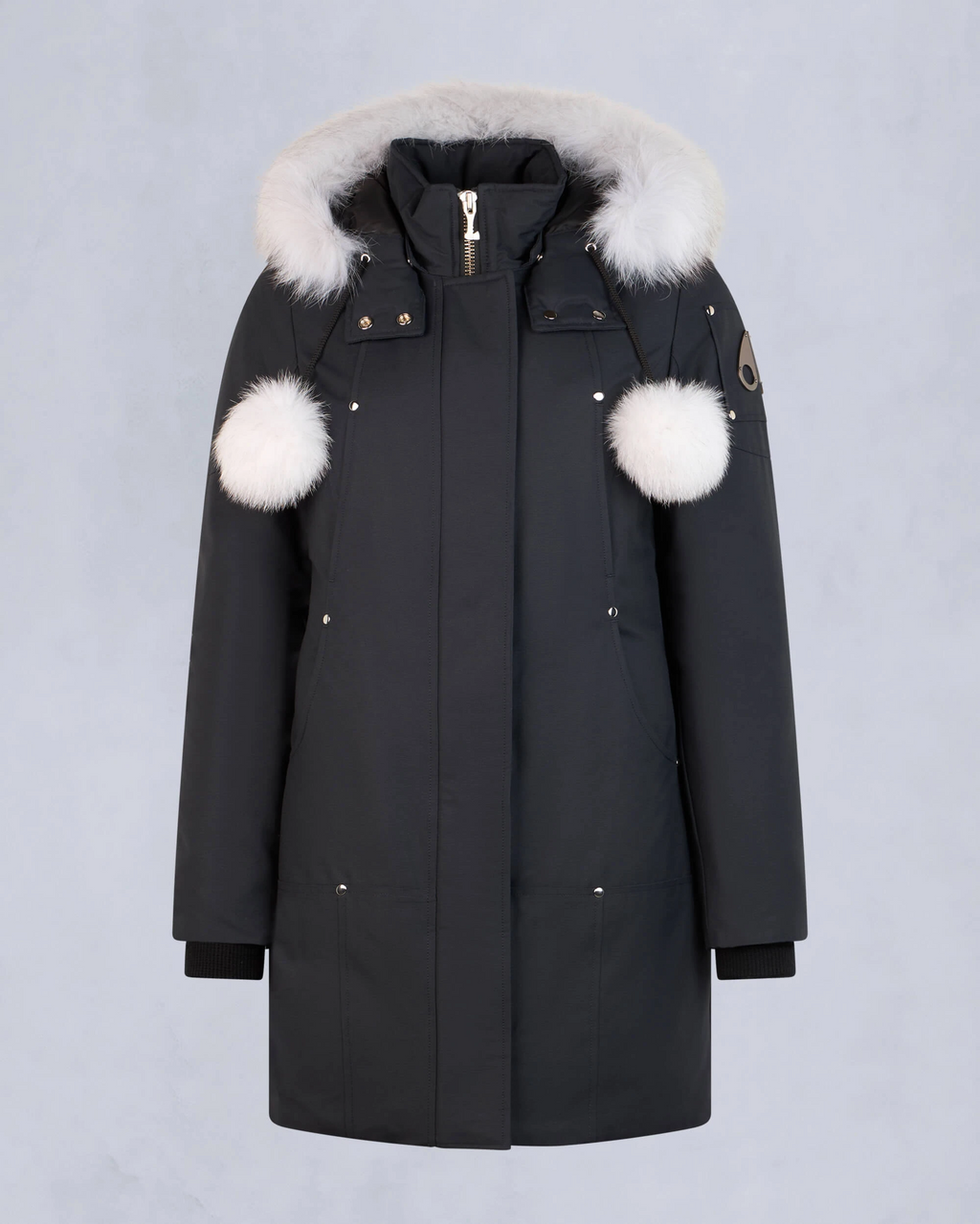 Moose Knuckles Women's Classic Core Fur Parka in Blue – Size L