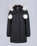 Moose Knuckles Women's Classic Core Fur Parka in Blue – Size L
