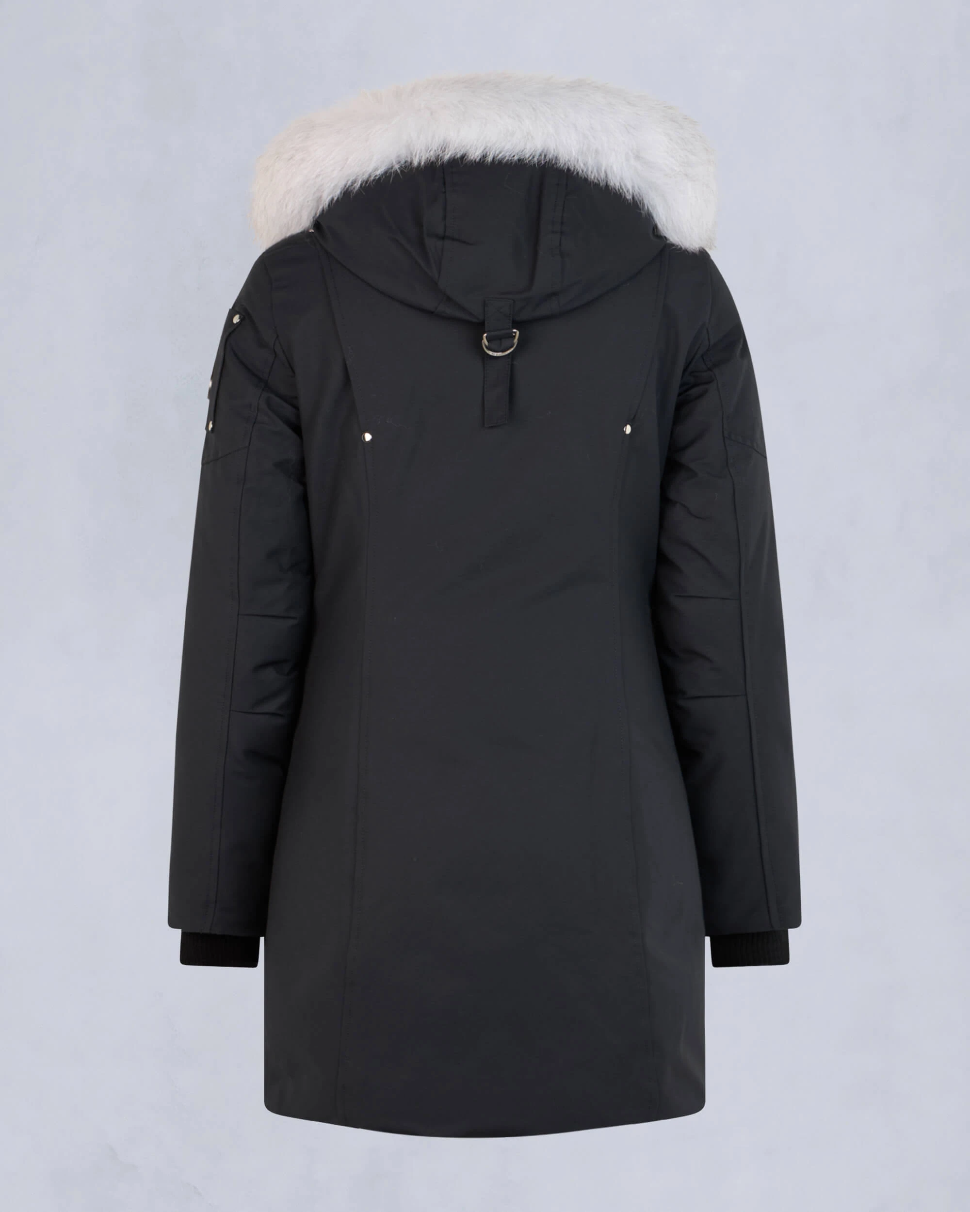 Moose Knuckles Women's Classic Core Fur Parka in Blue – Size L