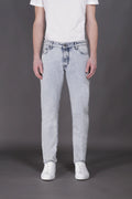 Moorer Pavel 34 Blue Cotton Denim Tapered Jeans