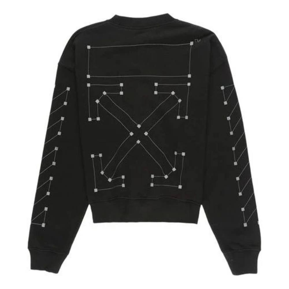 Off-White Men's Graphic Sweatshirt in Black – Size XL