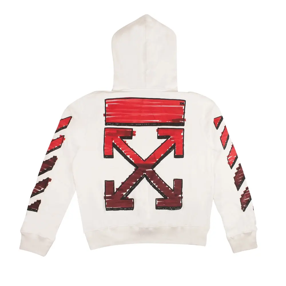 Off-White Men's Signature Graphic Sweatshirt in White – Size M