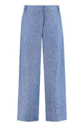 Max Mara Women's Pere Tailored Trousers in Blue – Size 42
