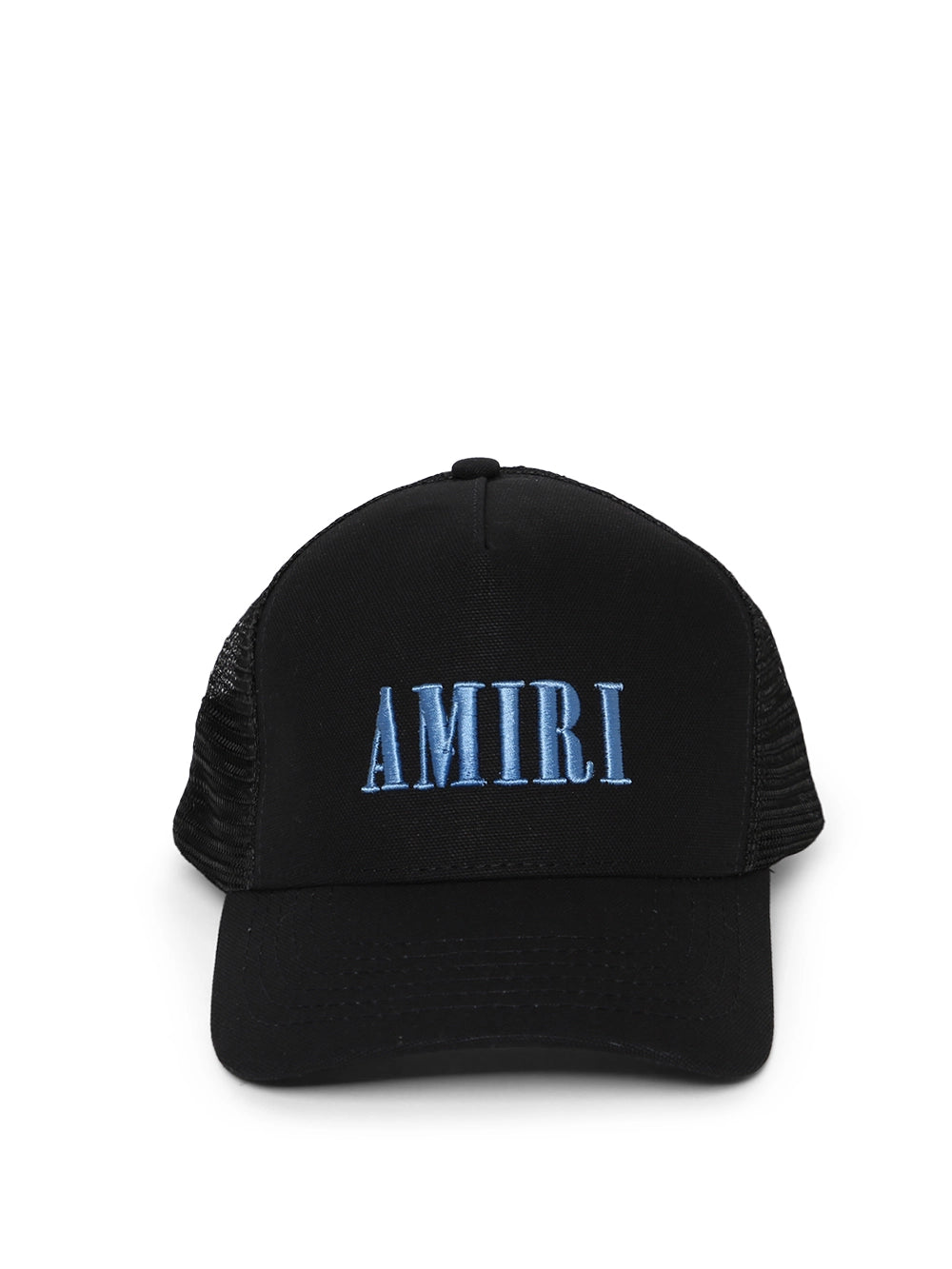 Amiri Core Logo Trucker Hat - Black/Dusty Blue