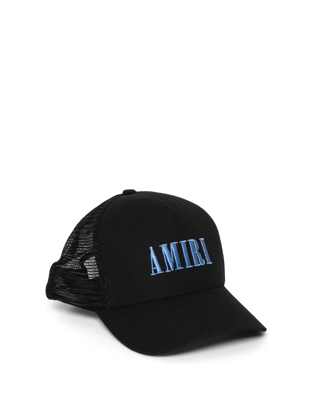 Amiri Core Logo Trucker Hat - Black/Dusty Blue