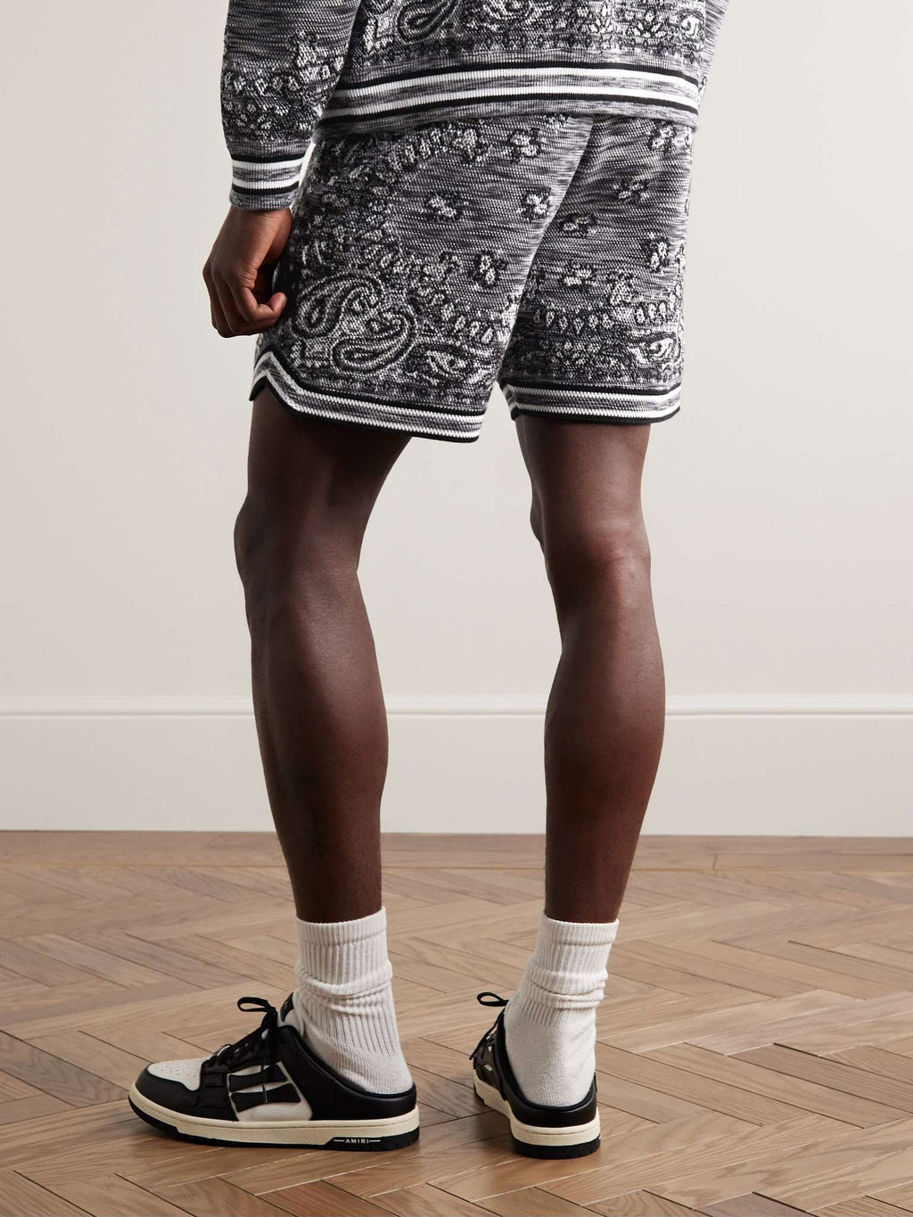 Amiri Men's Black Space Dye Bandana Shorts