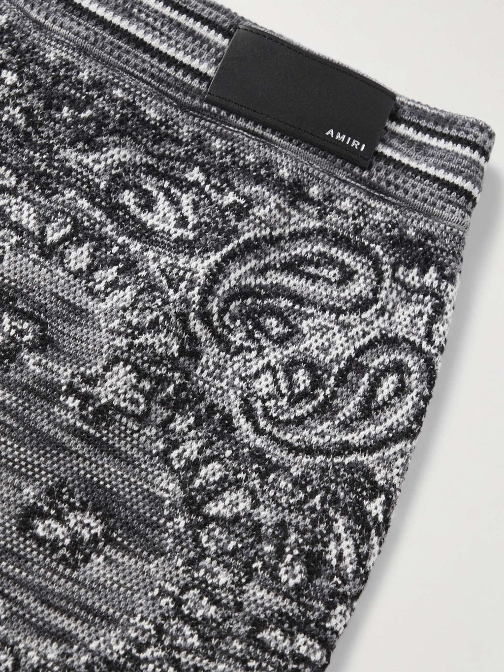 Amiri Men's Black Space Dye Bandana Shorts