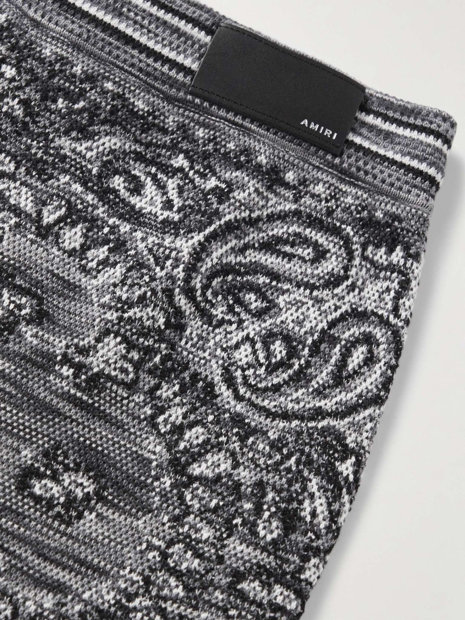 Amiri Men's Black Space Dye Bandana Shorts