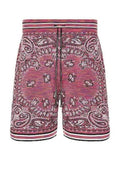 Amiri Men's Purple Space Dye Bandana Shorts