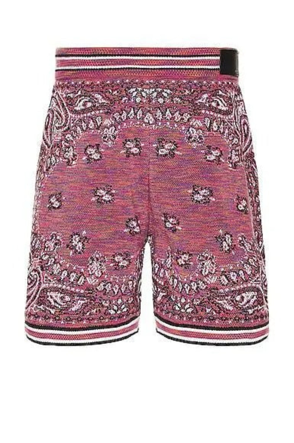 Amiri Men's Purple Space Dye Bandana Shorts