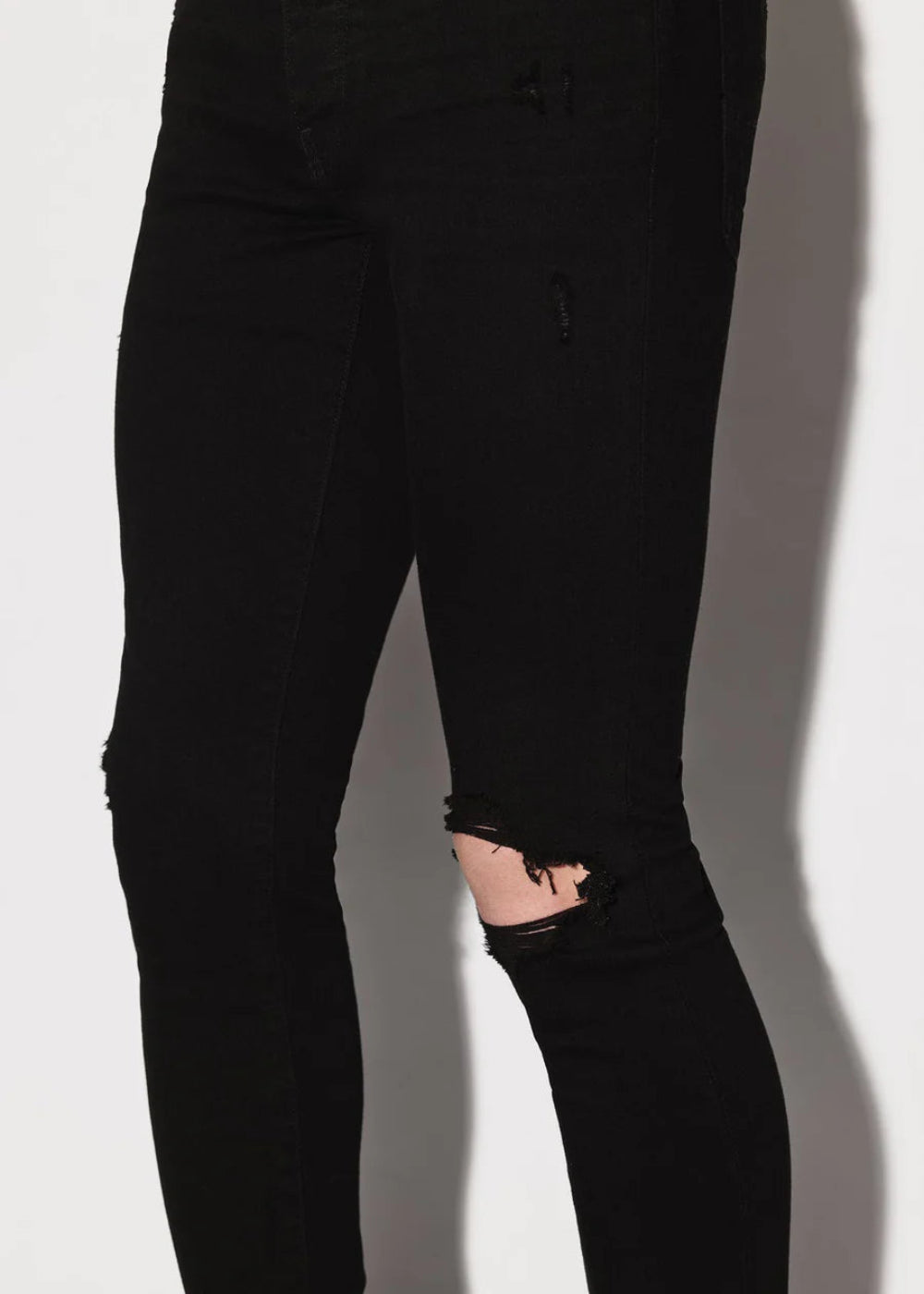 Amiri Broken Denim Jeans - Aged Black