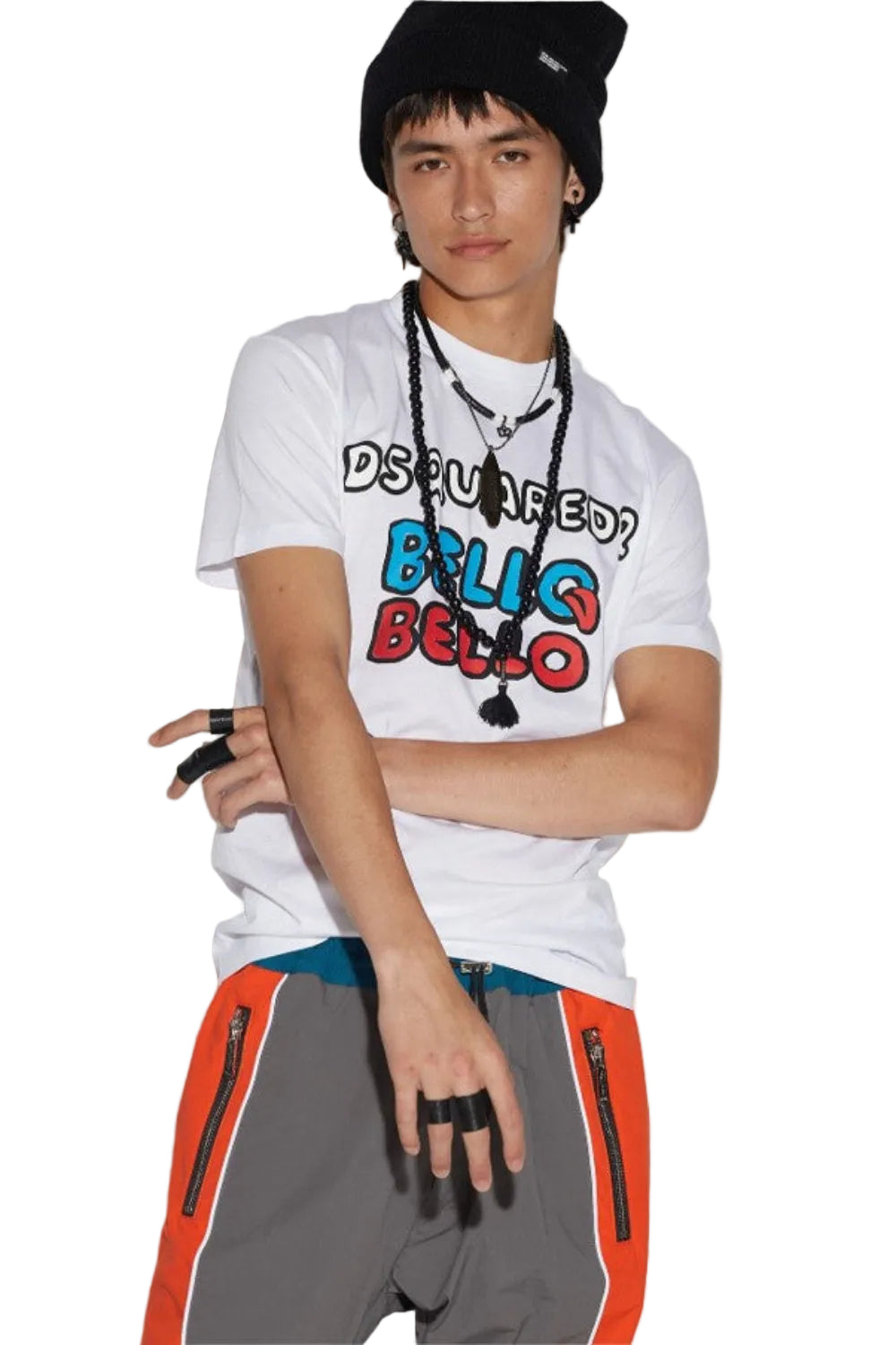 Dsquared2 Men's D2 Bello Bello Cotton Jersey T-Shirt - White