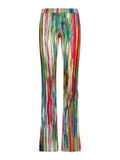 Dsquared2 Women's Flared Printed Viscose Jersey Jogging Pants - Underwater Print