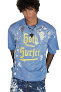 Dsquared2 Men's Goth Foam Spot Cotton Jersey T-Shirt - Baja Blue