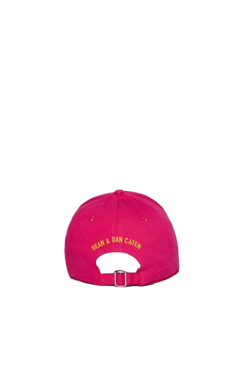 Dsquared2 Men's 3D Print Cotton Gabardine Baseball Cap - Fuchsia/Yellow