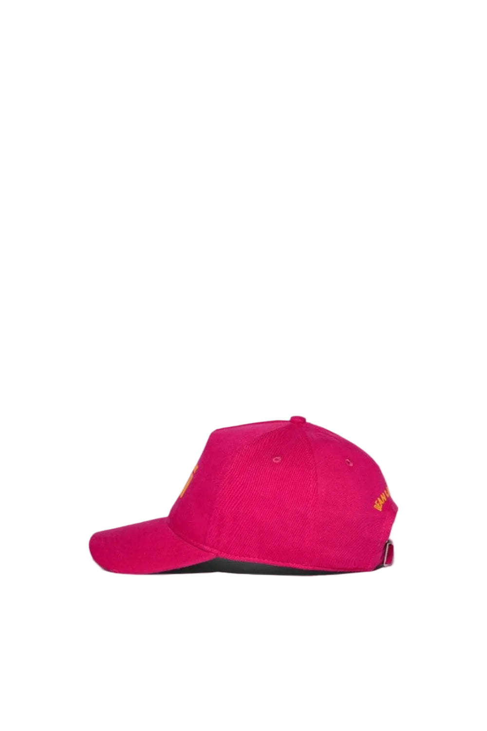 Dsquared2 Men's 3D Print Cotton Gabardine Baseball Cap - Fuchsia/Yellow