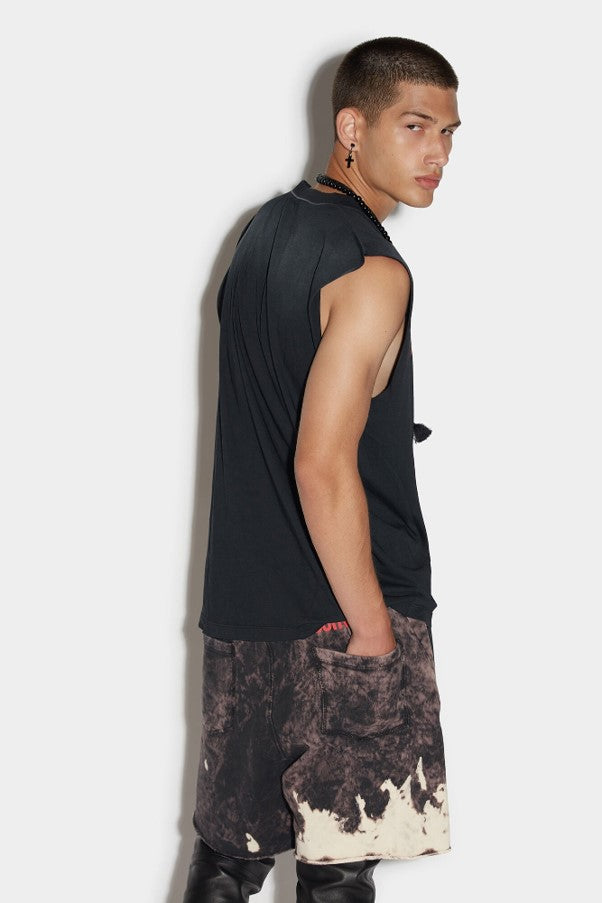 Dsquared2 Men's D2 Catch The Wave Light Cotton Jersey Tank Top - Black