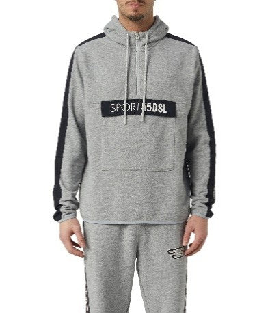 Diesel Sport Coarll Gray Half-Zip Sweater