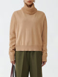 Fabiana Filippi Turtleneck Sweater with Sequin Collar - Light Tan