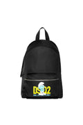 Dsquared2 Men's Grouchy Smurf Print Recycled Nylon Backpack - Black