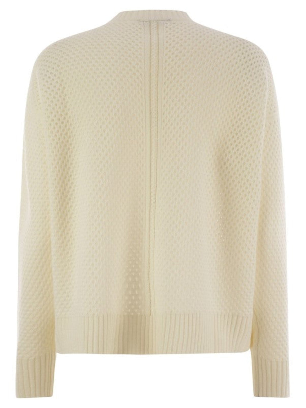 Fabiana Filippi Mesh Crew Neck Sweater - Beige