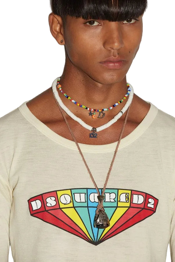 Dsquared2 Men's Wool Jersey T-Shirt - Milk