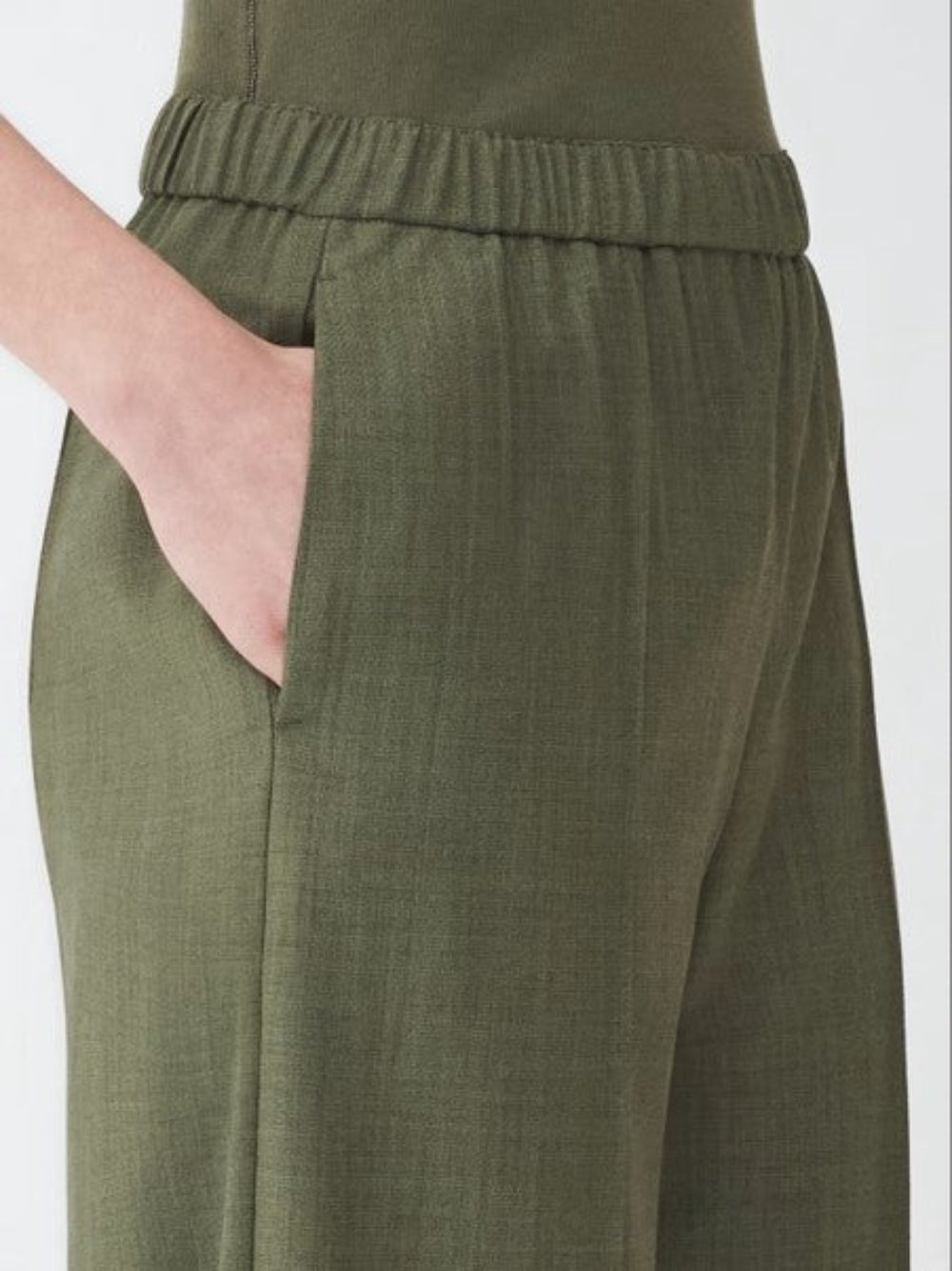 Fabiana Filippi Bistretch Wool Jogging Fit Trousers - Green