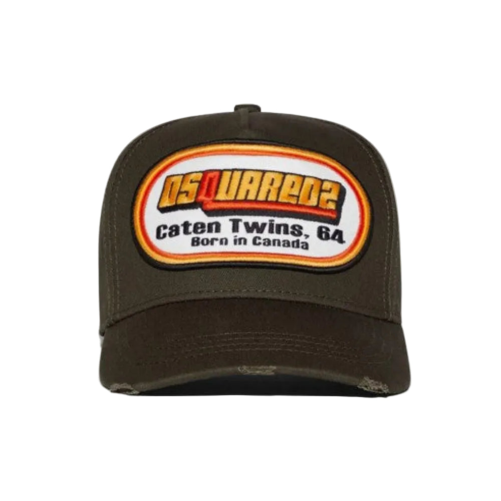 Dsquared2 Men's Cotton Gabardine Baseball Cap - Military Green