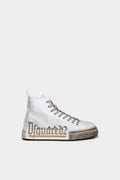 Dsquared2 Men's Gothic Print Organic Canvas Sneakers - Off-White