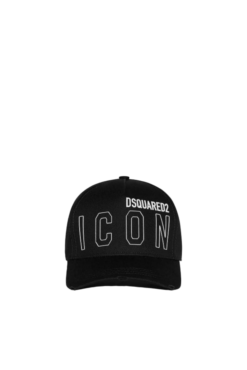 Dsquared2 Men's Cotton Gabardine Baseball Cap - Black/White