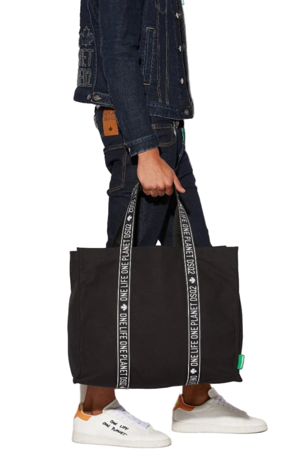 Dsquared2 Men's Organic Canvas Shopping Bag - Black