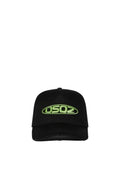 Dsquared2 Men's Cotton Gabardine Baseball Cap - Black/Green