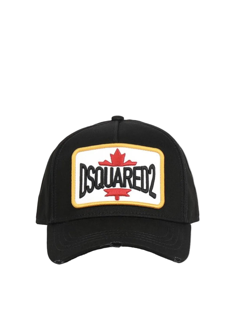 Dsquared2 Men's Cotton Gabardine Baseball Cap - Black/Ochre