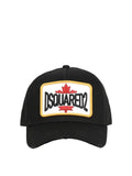 Dsquared2 Men's Cotton Gabardine Baseball Cap - Black/Ochre