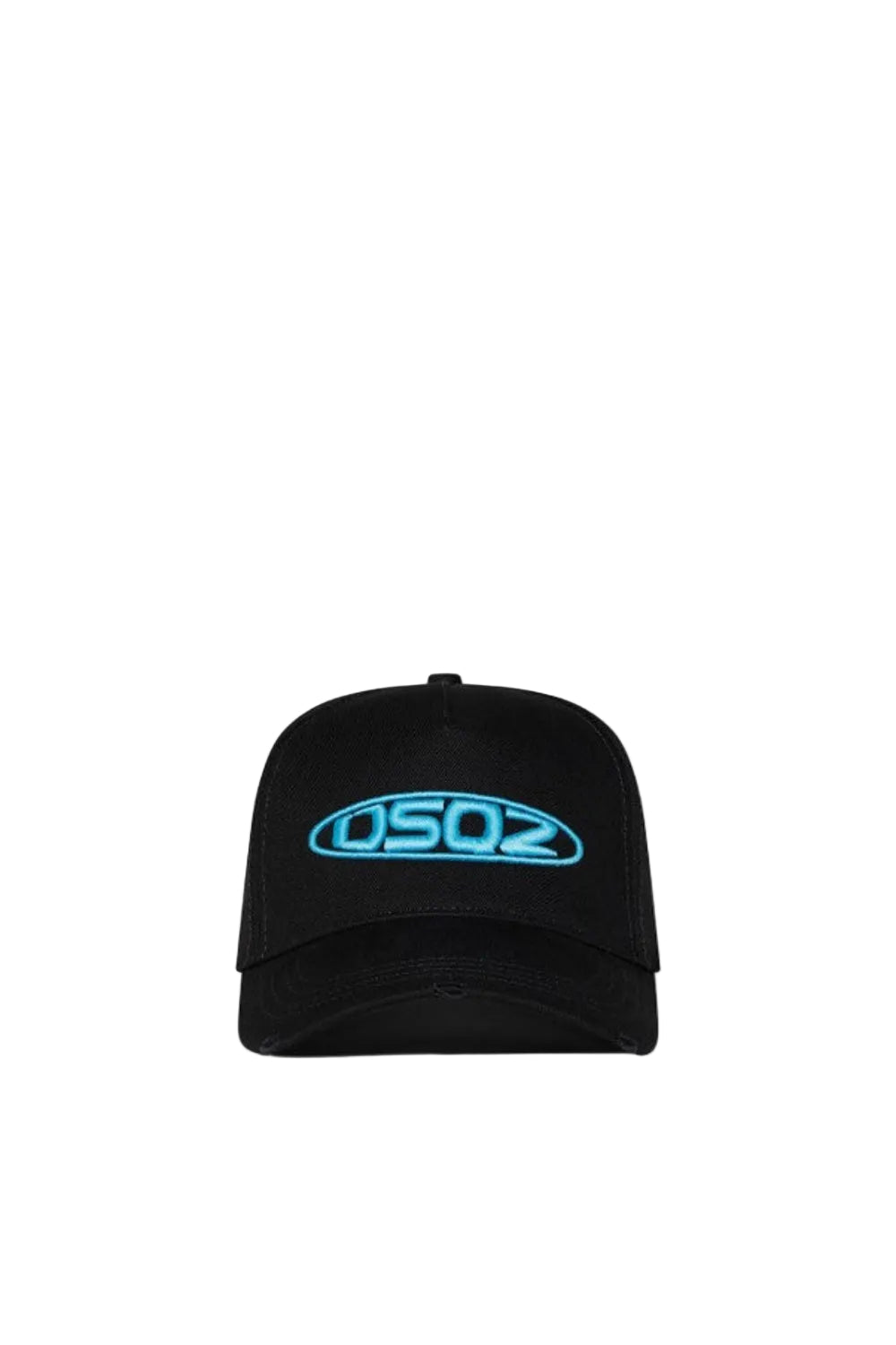 Dsquared2 Men's Cotton Gabardine Baseball Cap - Black/Light Blue