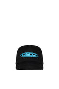 Dsquared2 Men's Cotton Gabardine Baseball Cap - Black/Light Blue