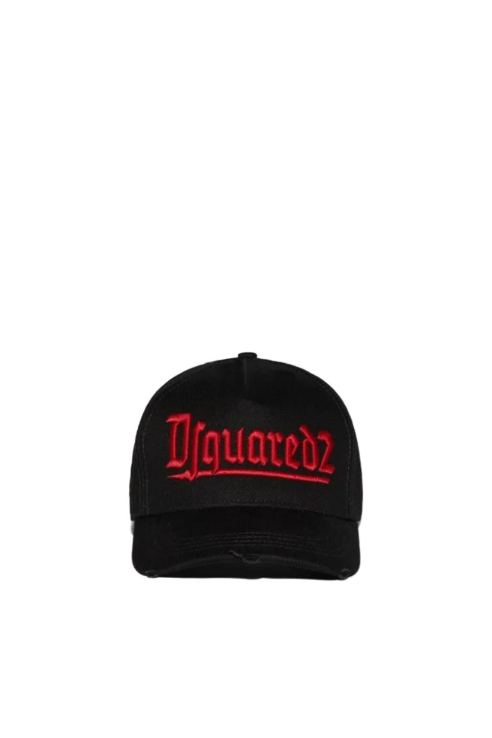 Dsquared2 Men's Cotton Gabardine Baseball Cap - Black/Red
