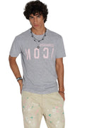 Dsquared2 Men's Icon Cracked Cool Cotton Viscose Jersey T-Shirt - Grey Melange