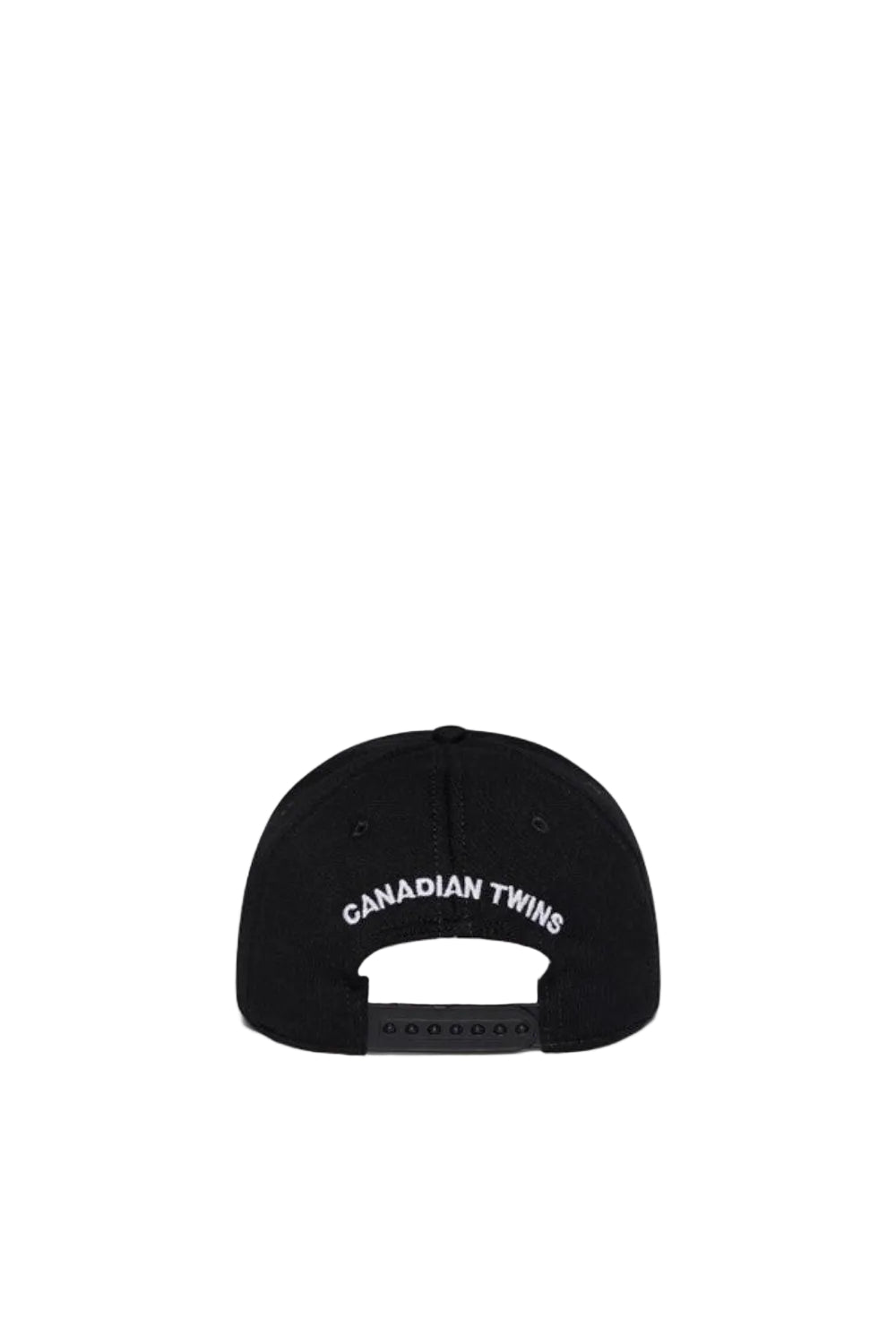 Dsquared2 Men's Brushed Cotton Fleece Baseball Cap - Black/White
