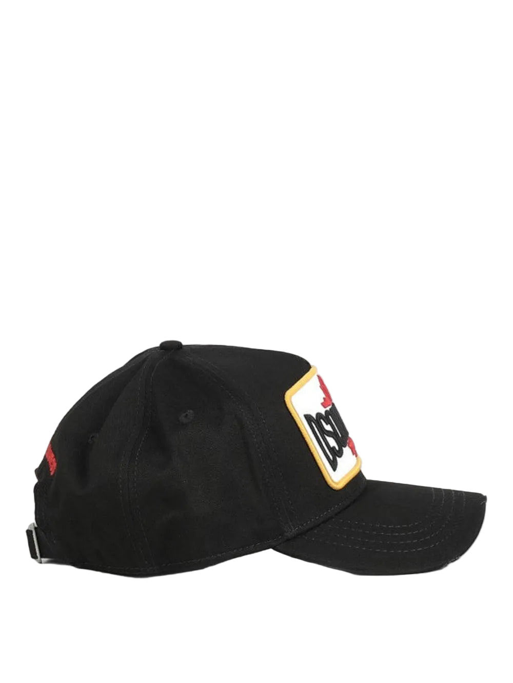 Dsquared2 Men's Cotton Gabardine Baseball Cap - Black/Ochre