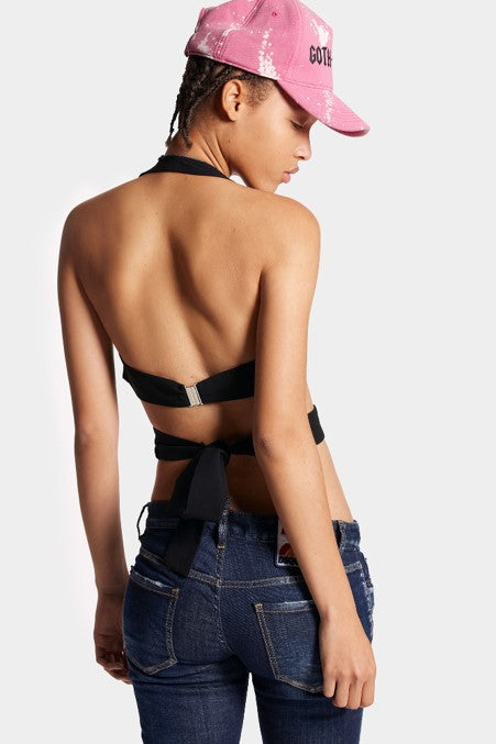 Dsquared2 Women's Wrap-Around Top - Black