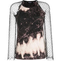 Dsquared2 Women's Tie & Dye Net Cotton Jersey T-Shirt - Col. 965A