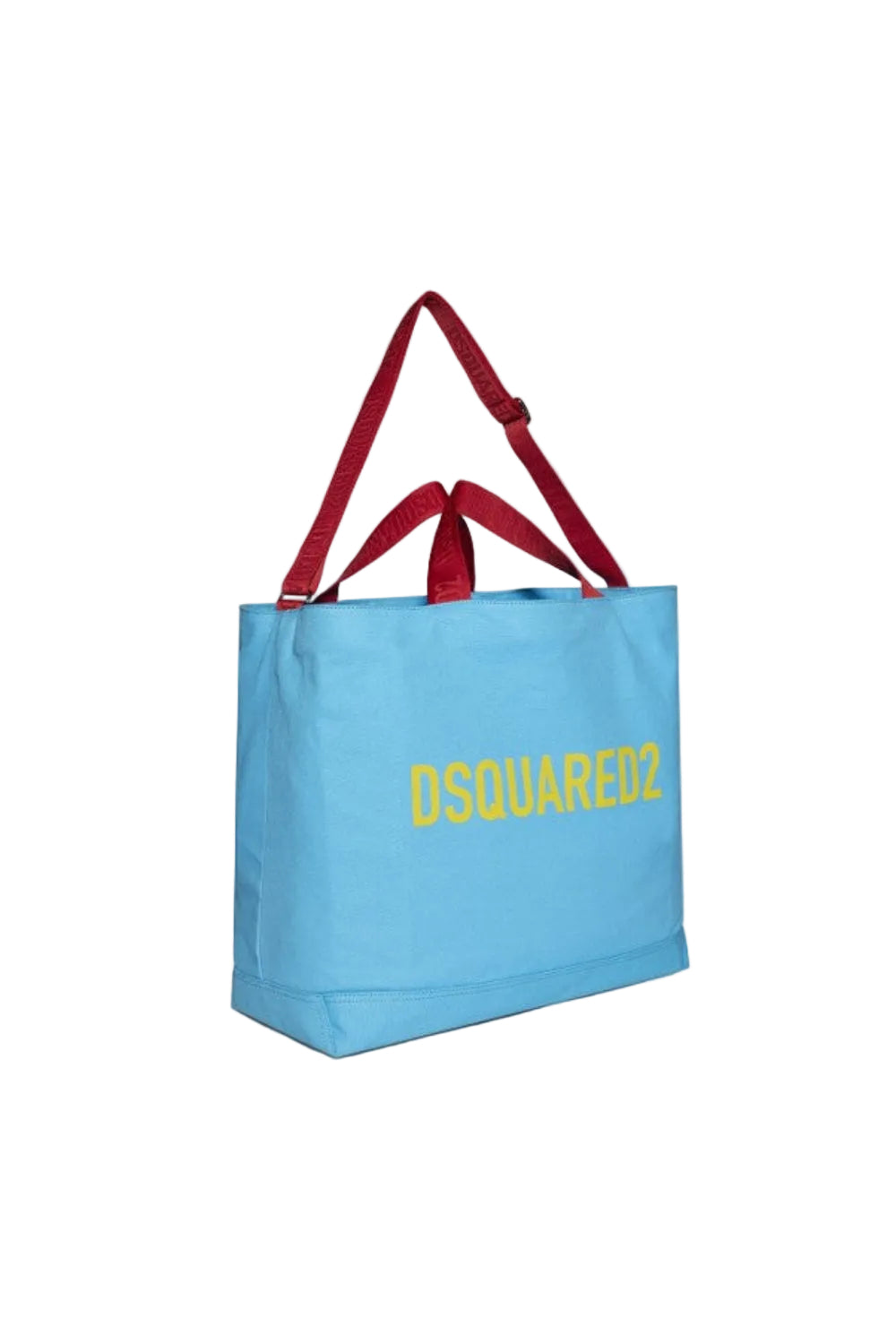 Dsquared2 Men's Logo Print Organic Canvas Shopping Bag - Caribbean