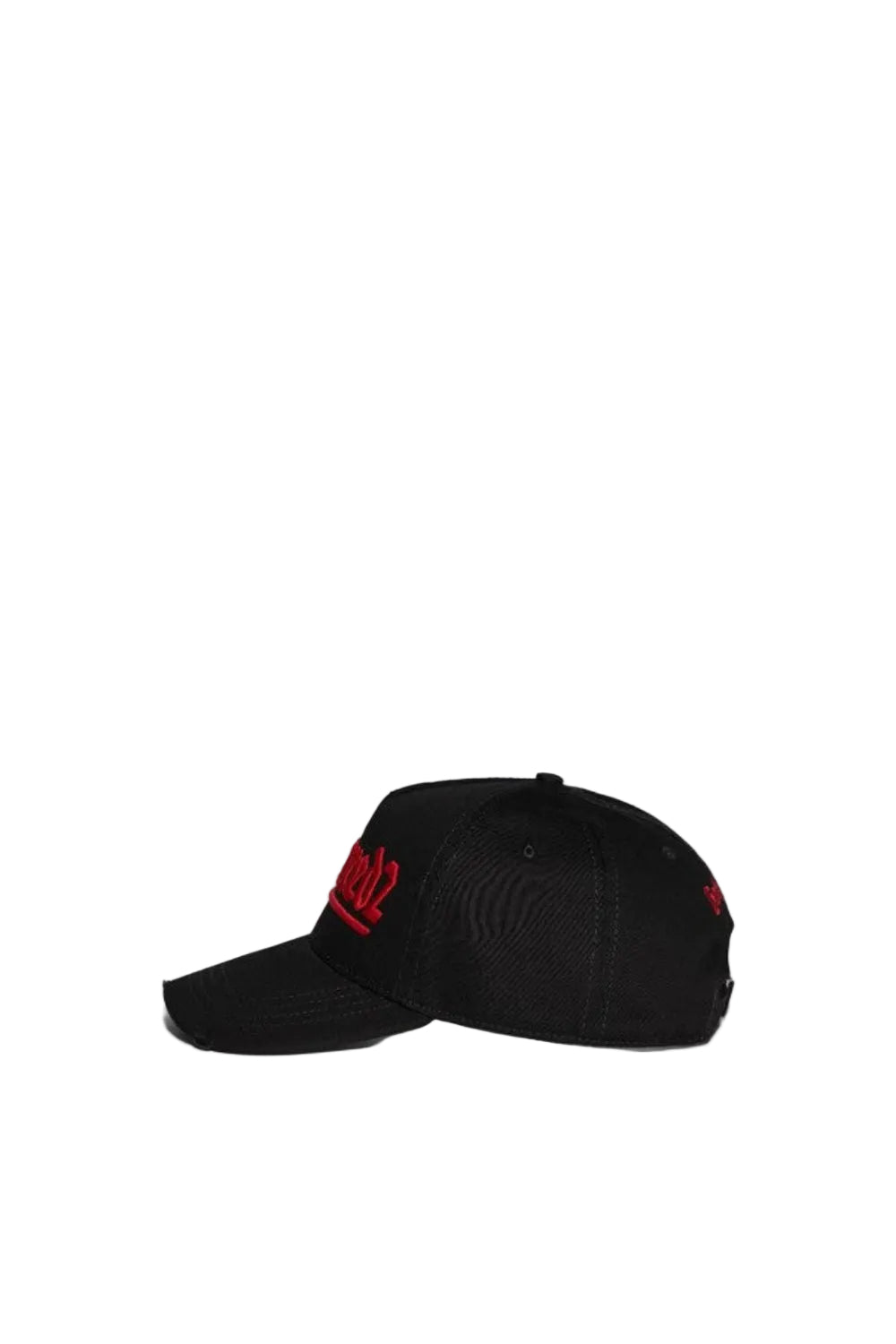 Dsquared2 Men's Cotton Gabardine Baseball Cap - Black/Red